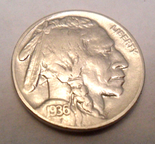 1936 indian head buffalo - indian, "buffalo"
