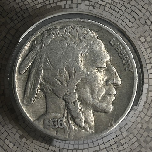 1936 buffalo nickel - buffalo, very